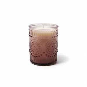 Srdce dřeva- přírodní svíčka z kokosového vosku v ozdobné skleničce