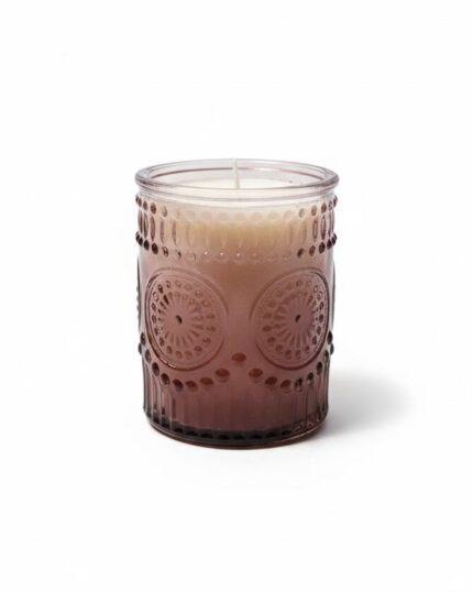 Srdce dřeva- přírodní svíčka z kokosového vosku v ozdobné skleničce