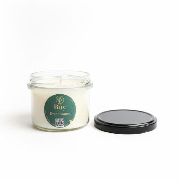 Květ chrámu- přírodní svíčka s vůní Nag champa