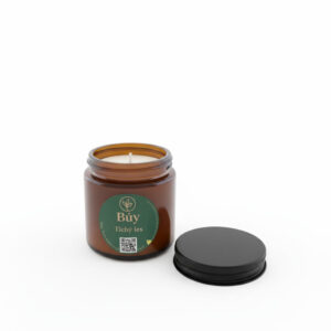 Tichý les- přírodní svíčka z kokosového vosku s vůní lesa ve skle