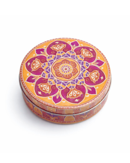 Sametový dech- přirodní svíčka z kokosového a palmového vosku s esenciálními oleji v ozdobné plechovce