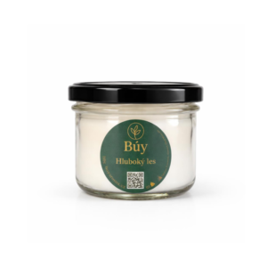 Hluboký les- přírodní svíčka s kokosového a palmového vosku s esenciálními oleji