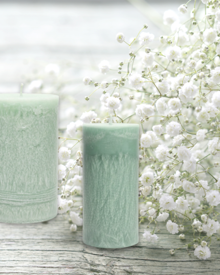 palmové svíčky s vůni bylin