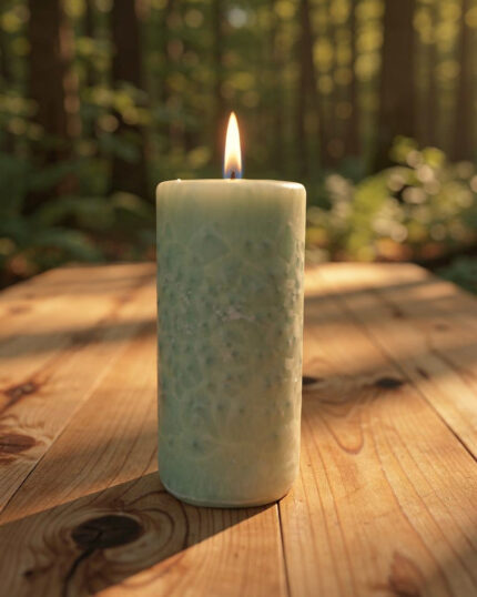Ticho stromů - lesní svíčka s esenciálními oleji palo santo, jedle a cedru od Búy Aroma